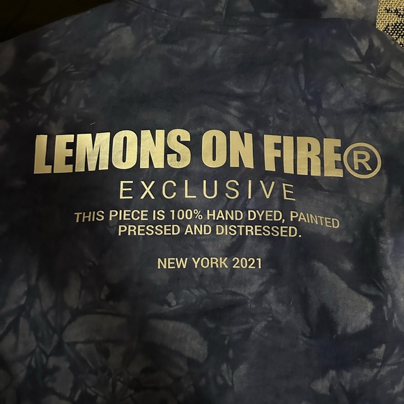 Lemons On Fire hoodie limited edition from Chicago pop-up shop event 2021. - Picture 3 of 4